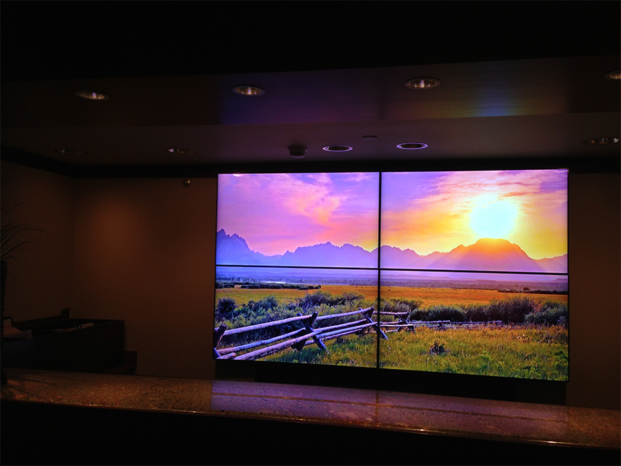 Hotel Lobby LCD Video Wall