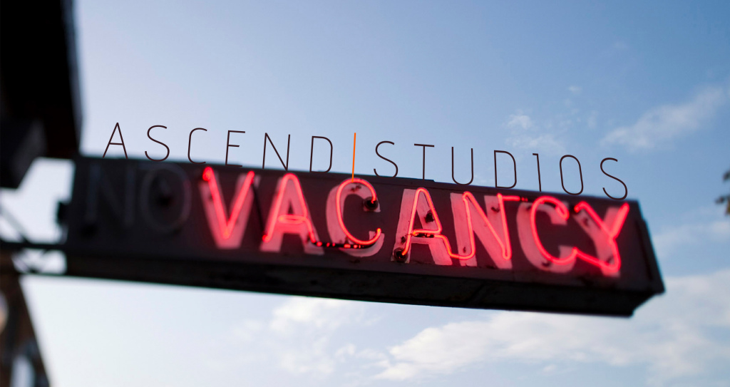 Ascend Studios Vacancy Hiring Sign