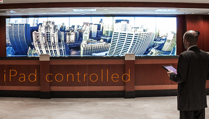Hotel Lobby LCD Video Wall Installation