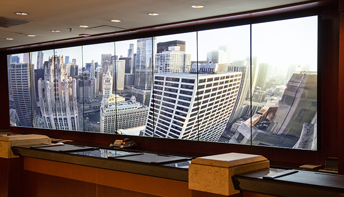 Hotel Lobby LCD Video Wall Installation