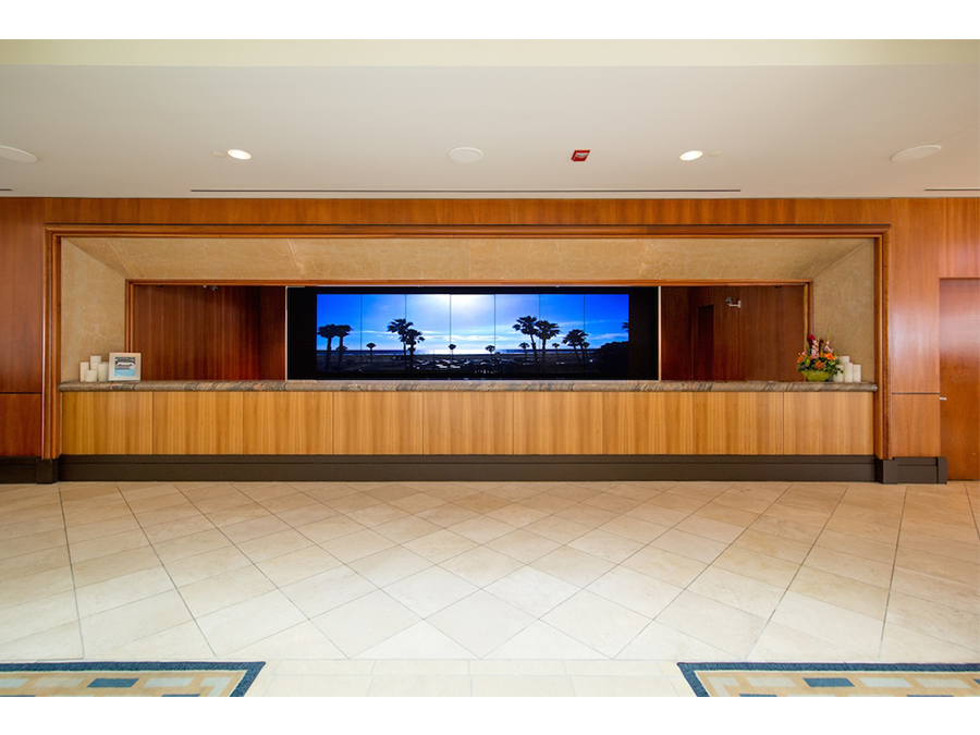 Hotel Lobby LCD Video Wall Installation