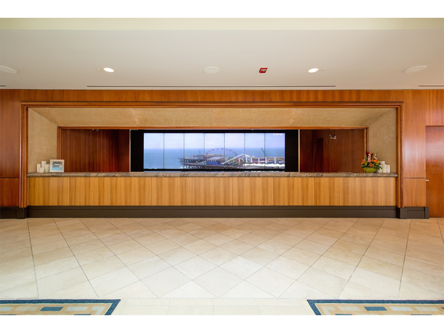 Hotel Lobby LCD Video Wall Installation