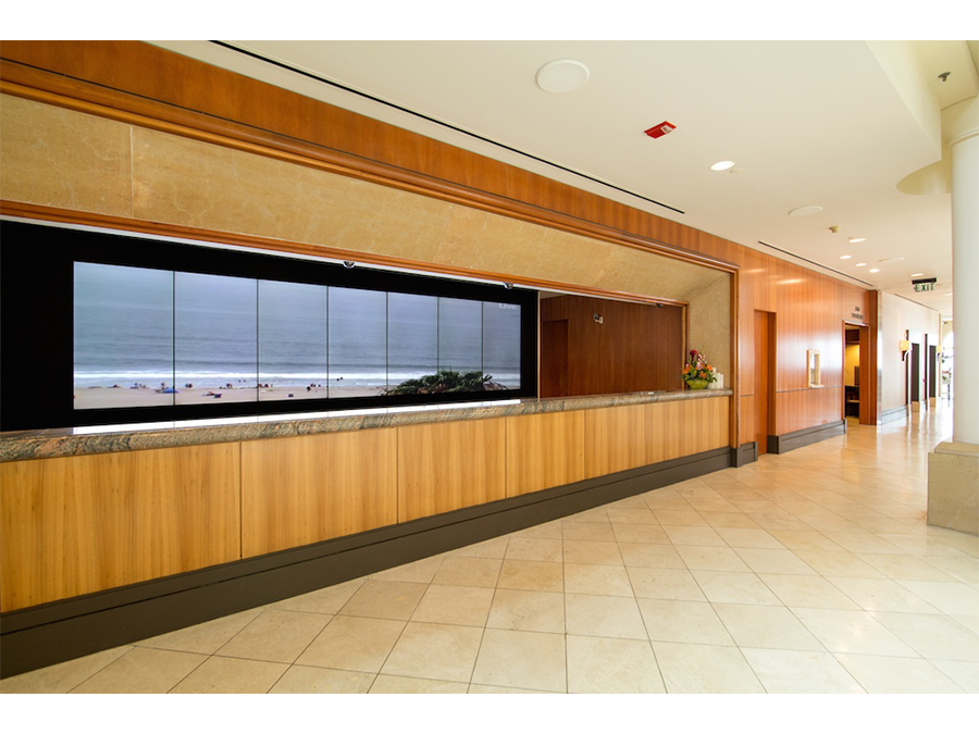 Hotel Lobby LCD Video Wall Installation