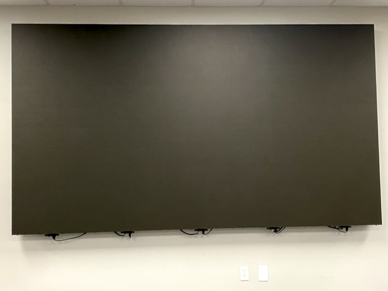 LED panels installation complete