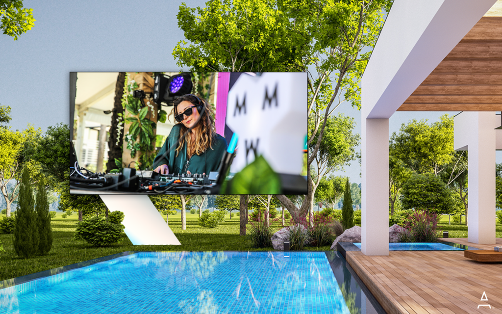 Ascend pool led screen Home Theater